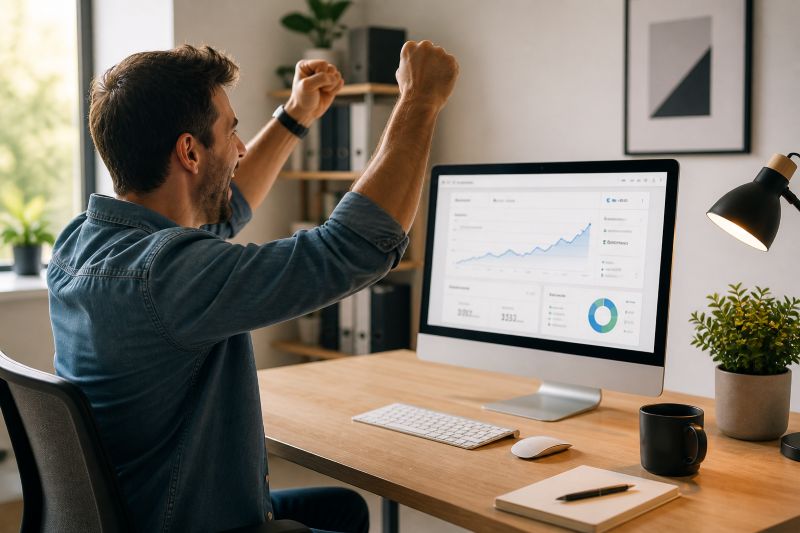Cliente satisfecho con la su web compoetente